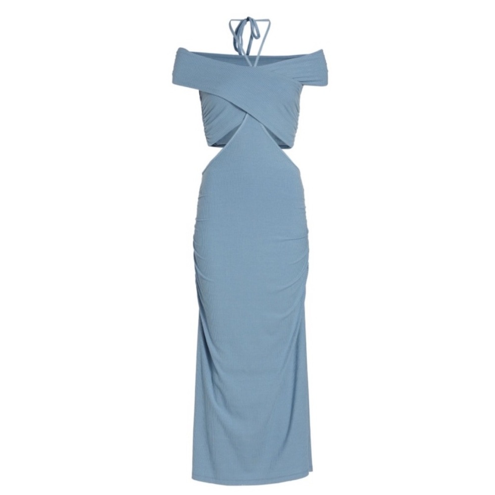 Jonathan Simkhai Standard Akane Cutout Dress in Adriatic